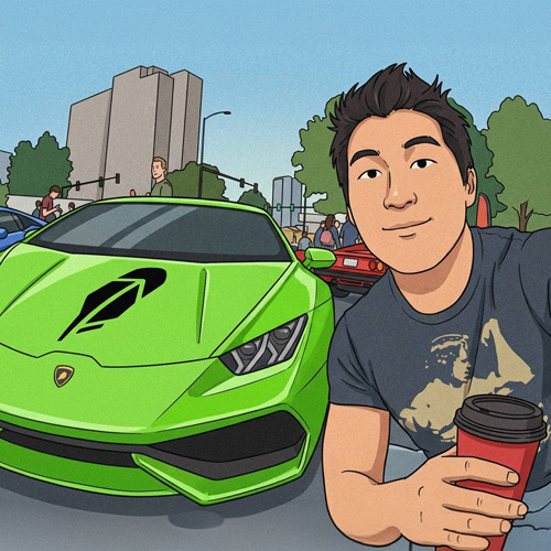 Wen Lambo green Lamborghini art